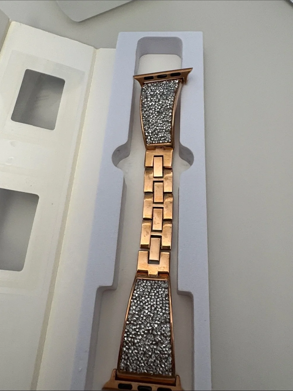 Rose Gold Apple Watch-Compatible Glitter Bracelet Band for 41 mm